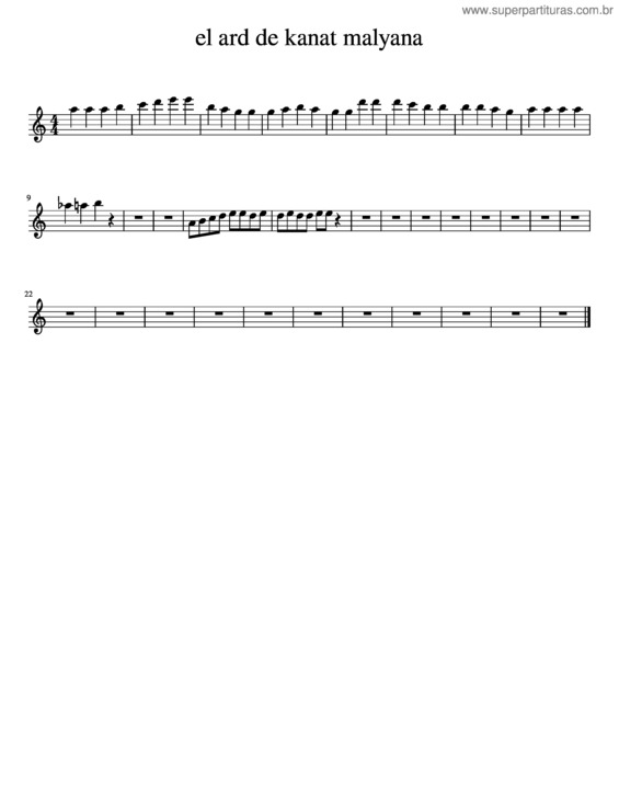 Partitura da música Le Taged Fe Qalby