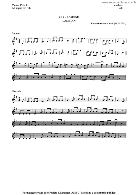 Partitura da música Lealdade v.3