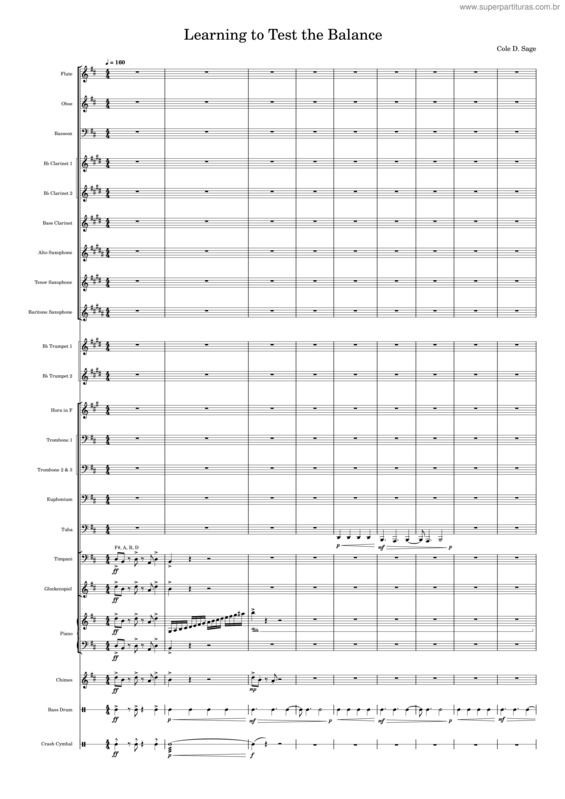Partitura da música Learning To Test The Balance
