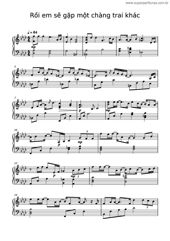 Partitura da música Learnn – Hkt Roi Em Se Gap Mot Chang Trai Khac