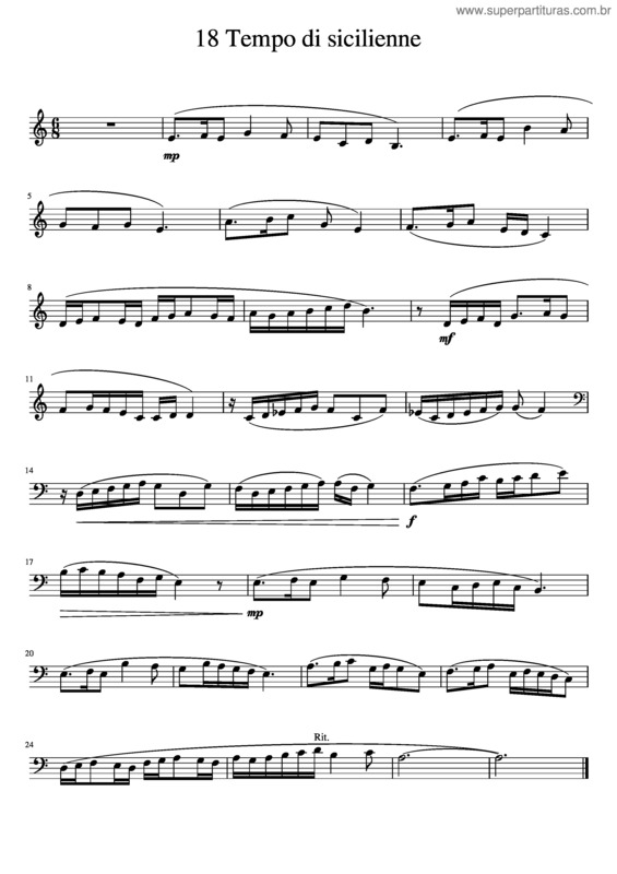 Partitura da música Lec On Impose E 2019 2 18 Tempo Di Sicilienne