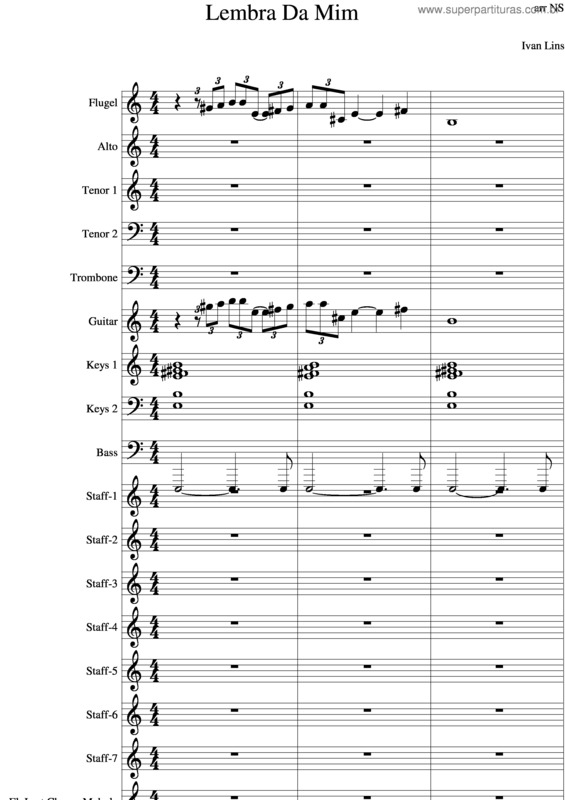 Partitura da música Lembra Da Mim