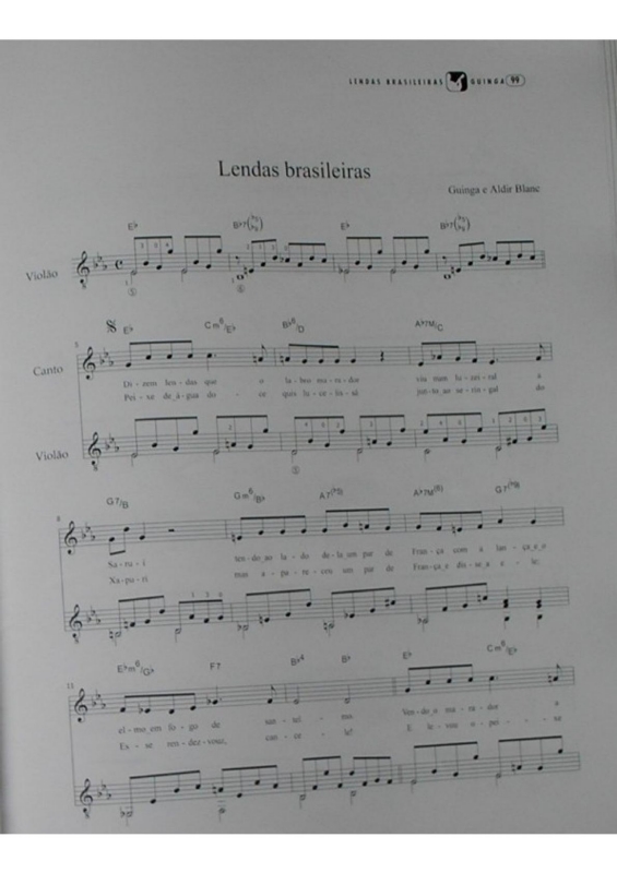 Partitura da música Lendas Brasileiras