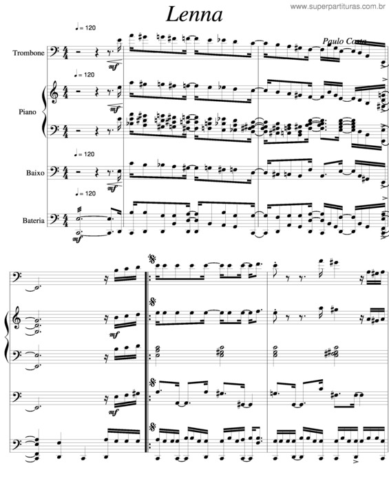 Partitura da música Lenna