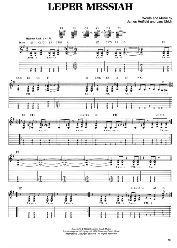 Partitura da música Leper Messiah