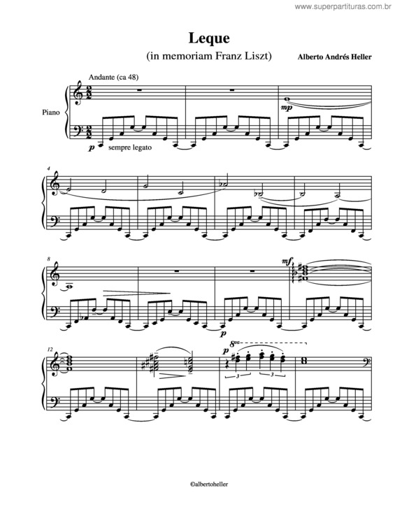 Partitura da música Leque