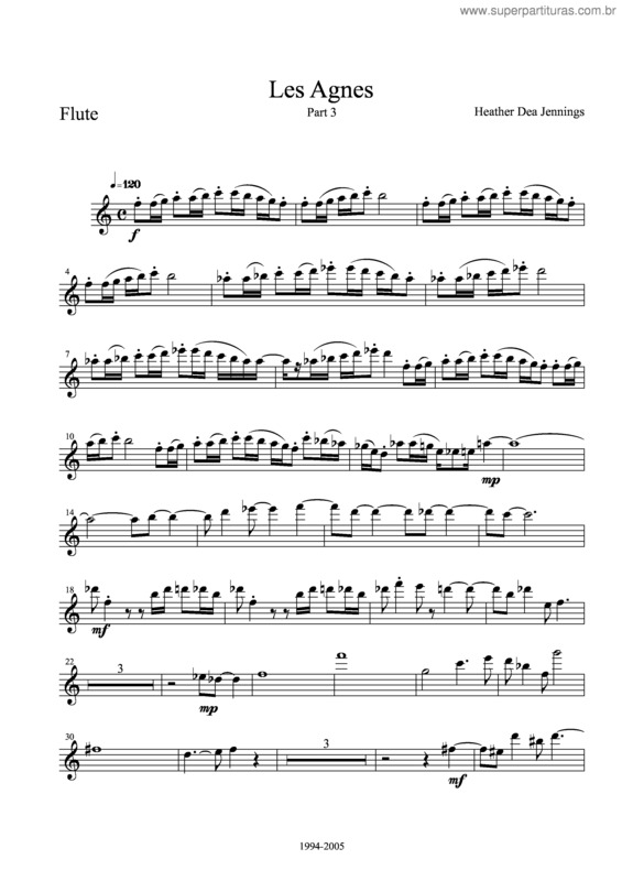 Partitura da música Les Agnes v.4