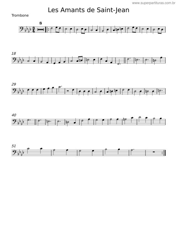 Partitura da música Les Amants De Saint–Jean v.4