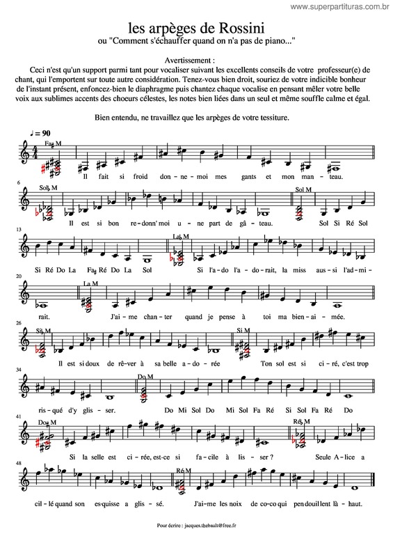 Partitura da música Les Arpèges De Rossini