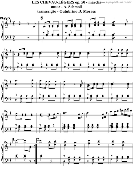 Partitura da música Les Chevau-Légers