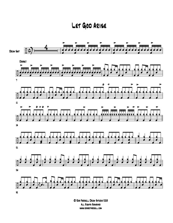 Partitura da música Let God Arise v.2