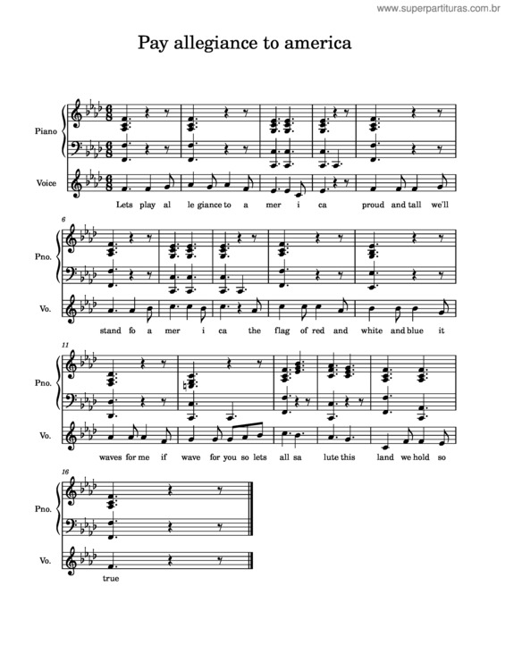 Partitura da música Let`S Pledge Allegiance To America – Cristi Cary Miller And Kathlyn Reynolds Pay Allegiance To America