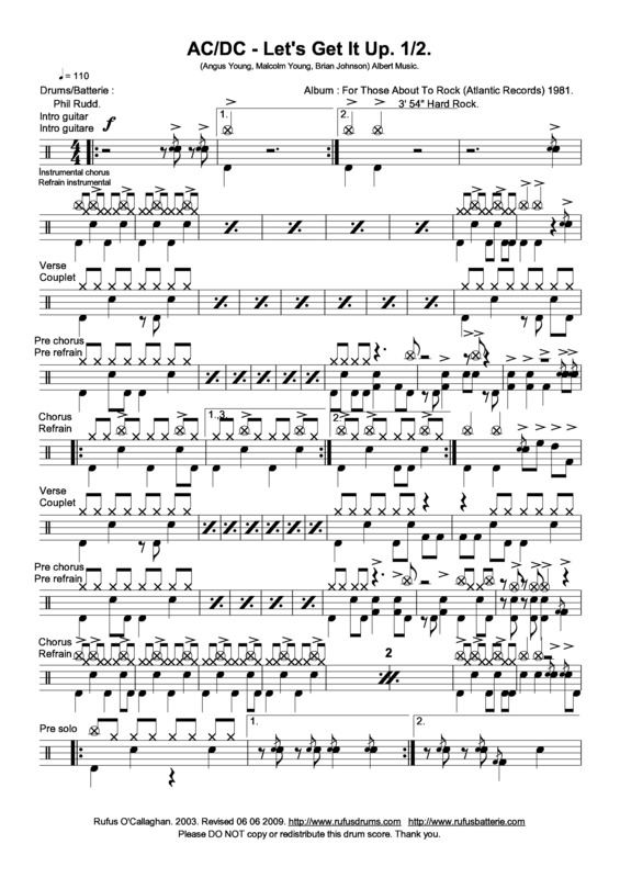 Partitura da música Lets Get It Up