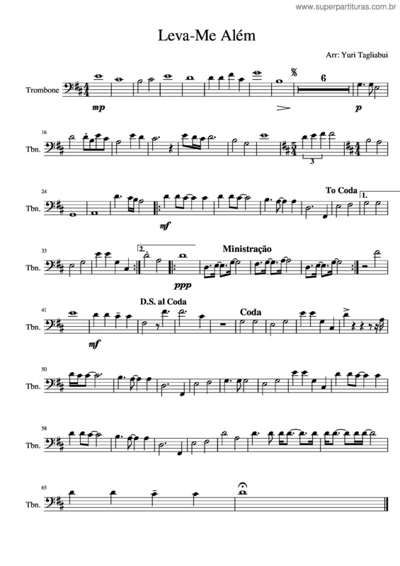 Partitura da música Leva Me Al