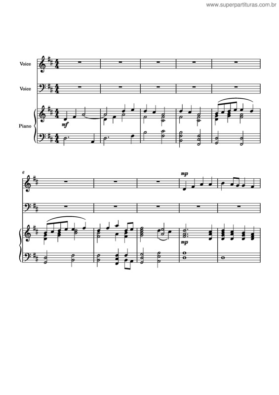 Partitura da música Levantai–Vos v.2