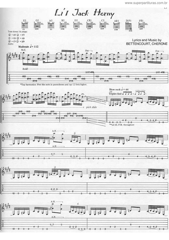 Partitura da música Li`l Jack horny