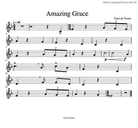 Partitura da música Lição v.17