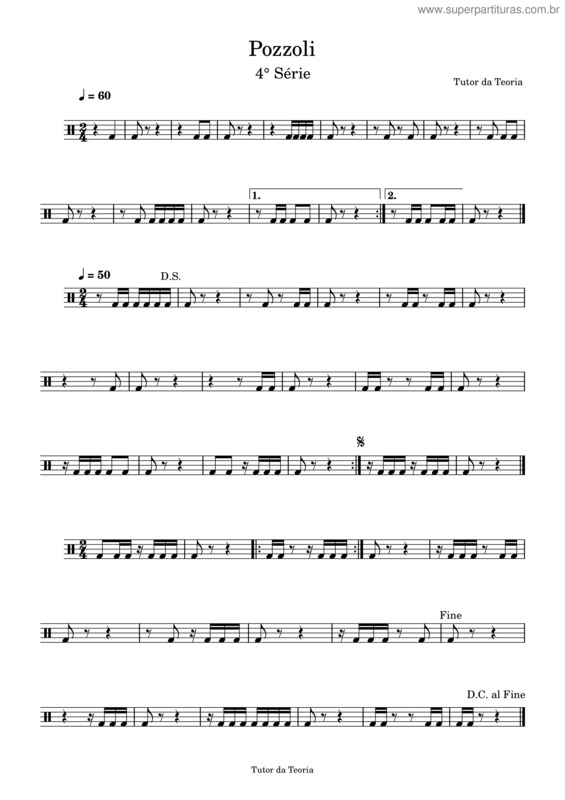 Partitura da música Lição