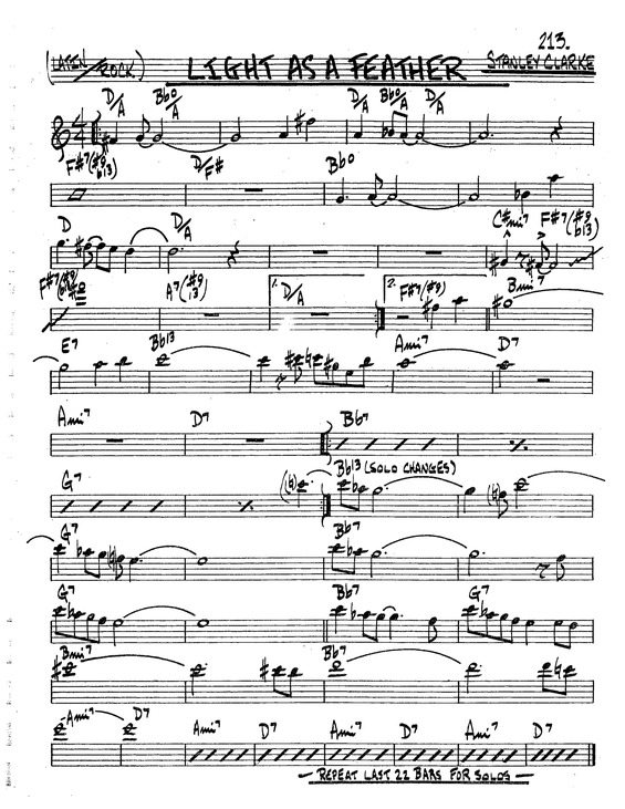 Partitura da música Light As A Feather v.9