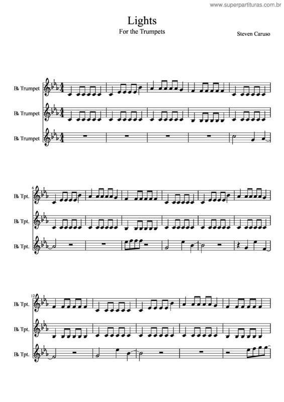 Partitura da música Lights v.4