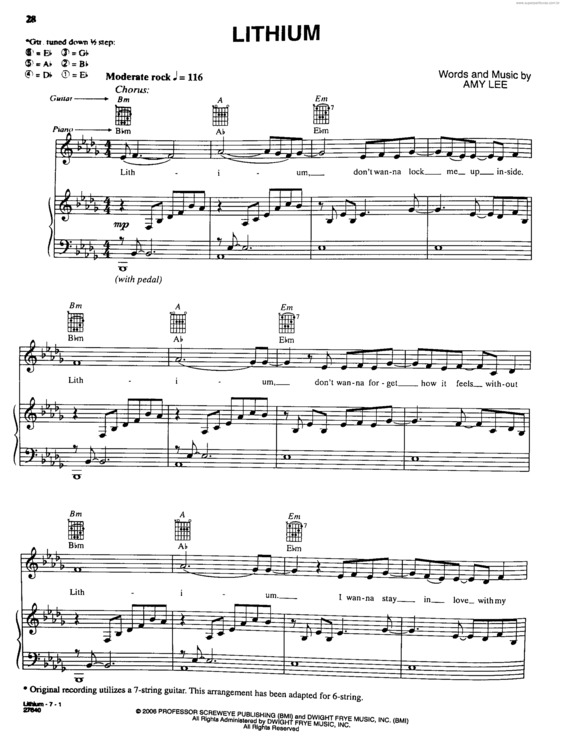 Partitura da música Lihitum