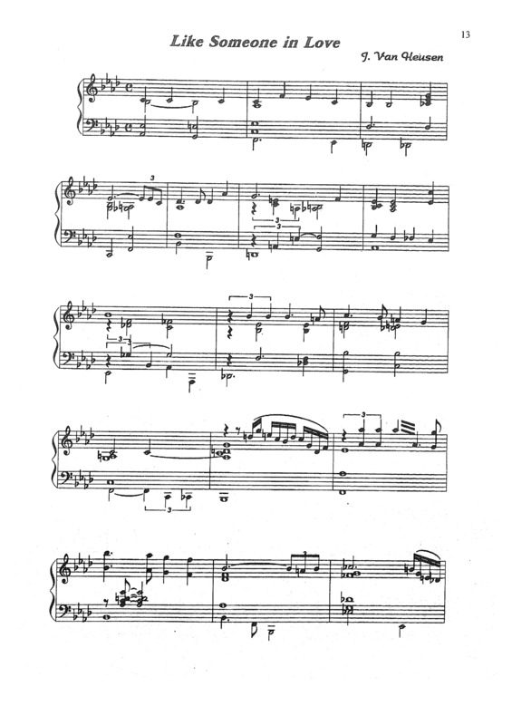 Partitura da música Like Someone In Love v.2