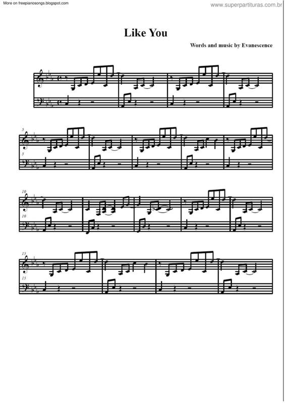 Partitura da música Like You v.3