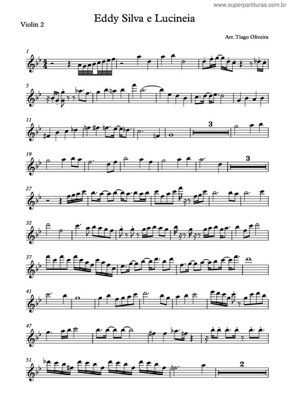 Partitura da música Lindo Céu - Violino 2