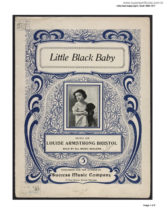 Partitura da música Little Black Baby