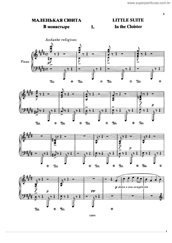 Partitura da música Little Suite