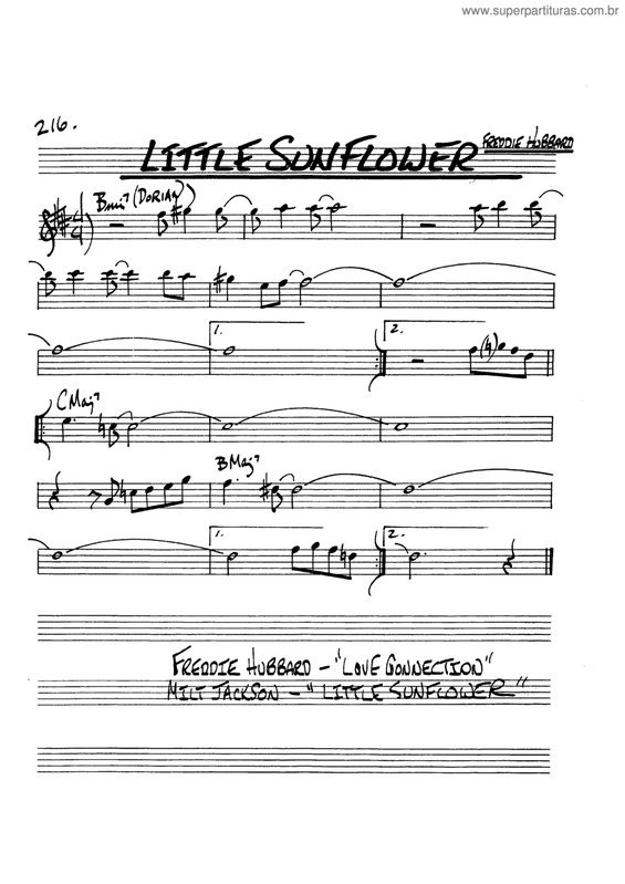 Partitura da música Little Sun Flower v.2