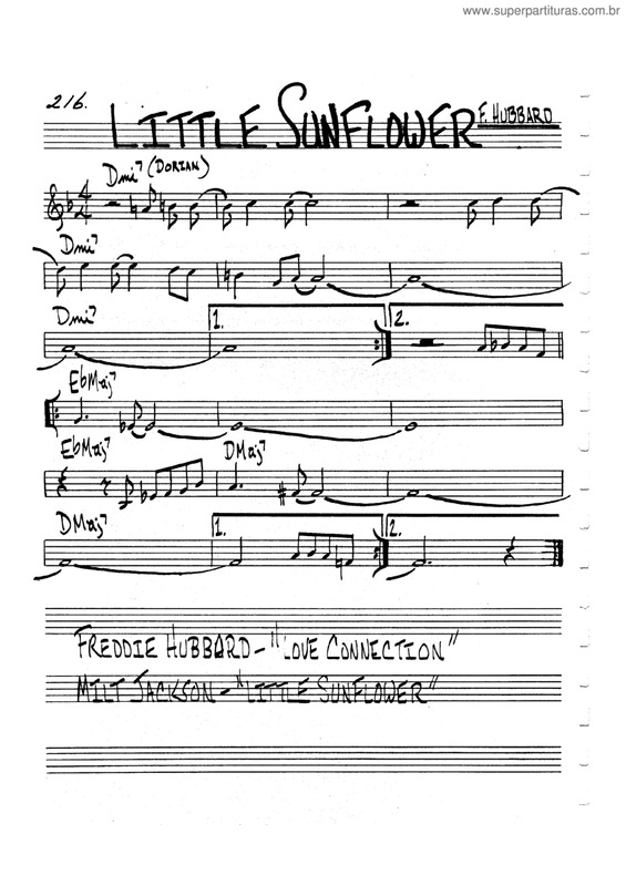 Partitura da música Little Sun Flower