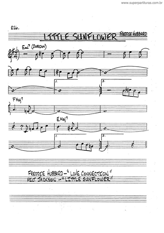 Partitura da música Little Sunflower v.10