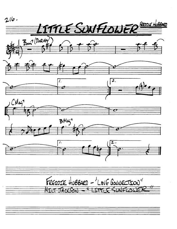 Partitura da música Little Sunflower v.2