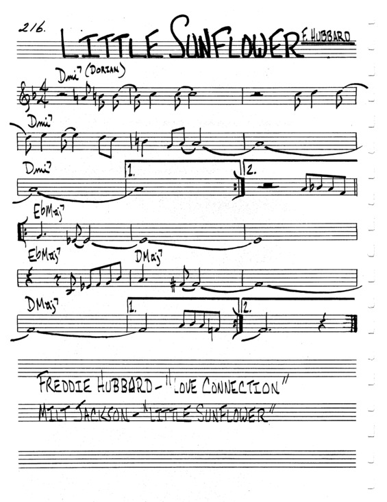 Partitura da música Little Sunflower v.7