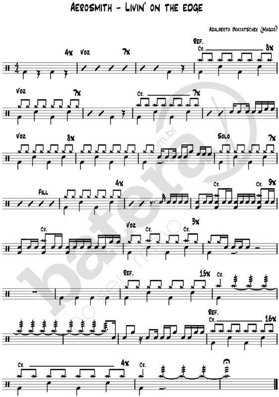 Partitura da música Livin’ On The Edge