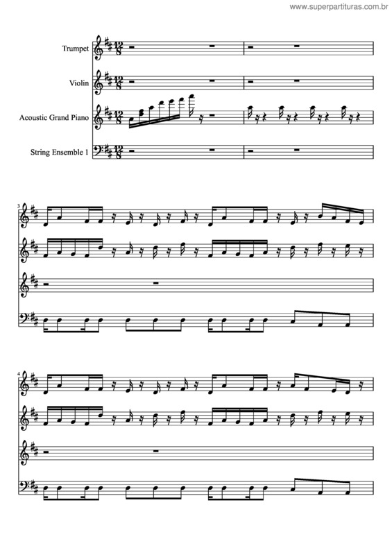 Partitura da música Livre D`Afrique