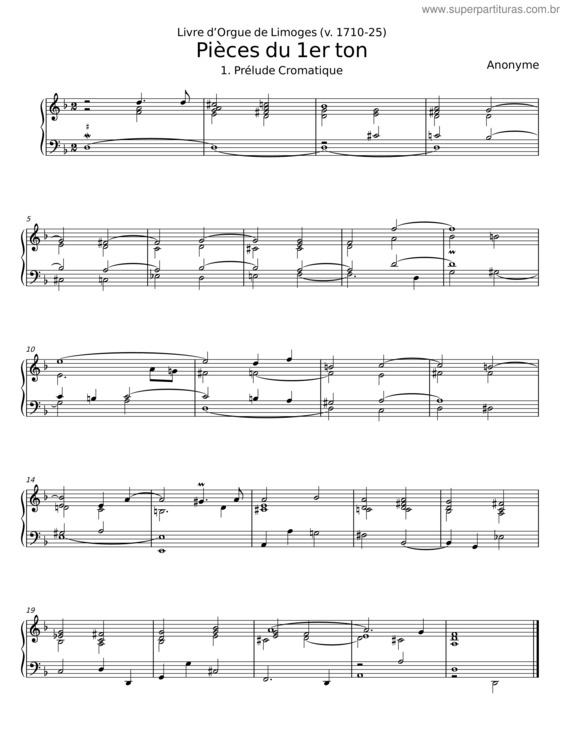 Partitura da música Livre D’Orgue De Limoges v.2