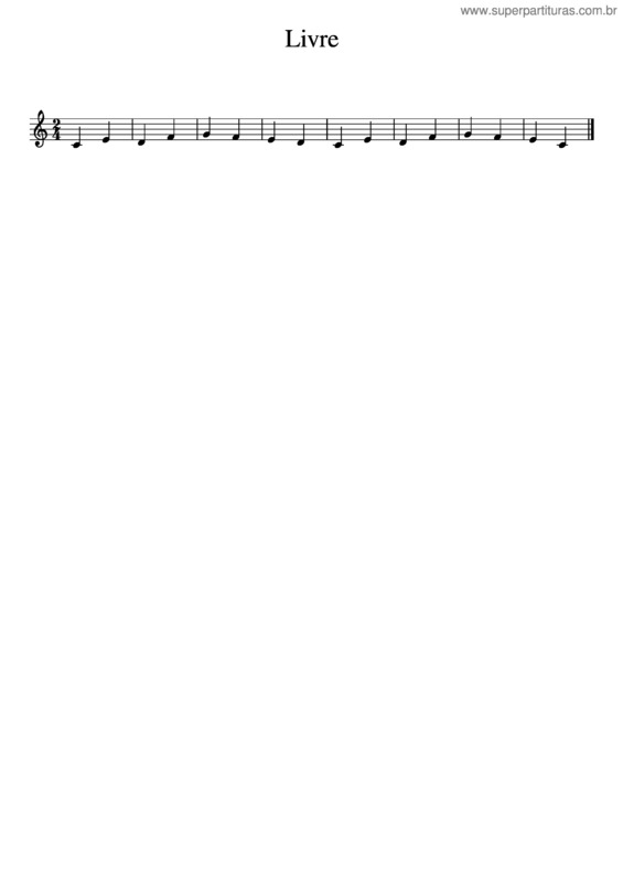 Partitura da música Livre v.3
