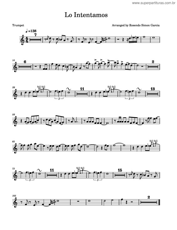 Partitura da música Lo Intentamos – Espinoza Paz