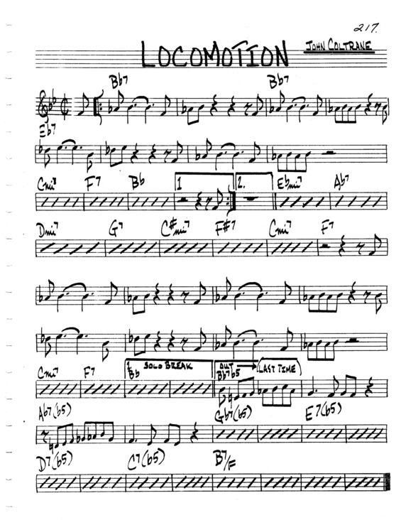 Partitura da música Locomotion v.5