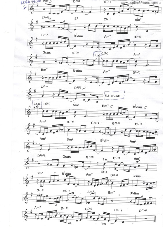 Partitura da música Logo Agora Pág.2