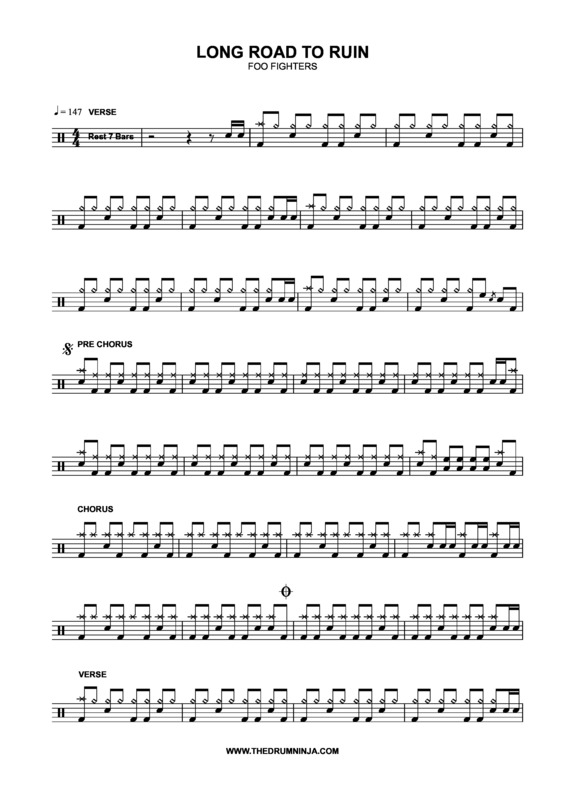 Partitura da música Long Road To Ruin