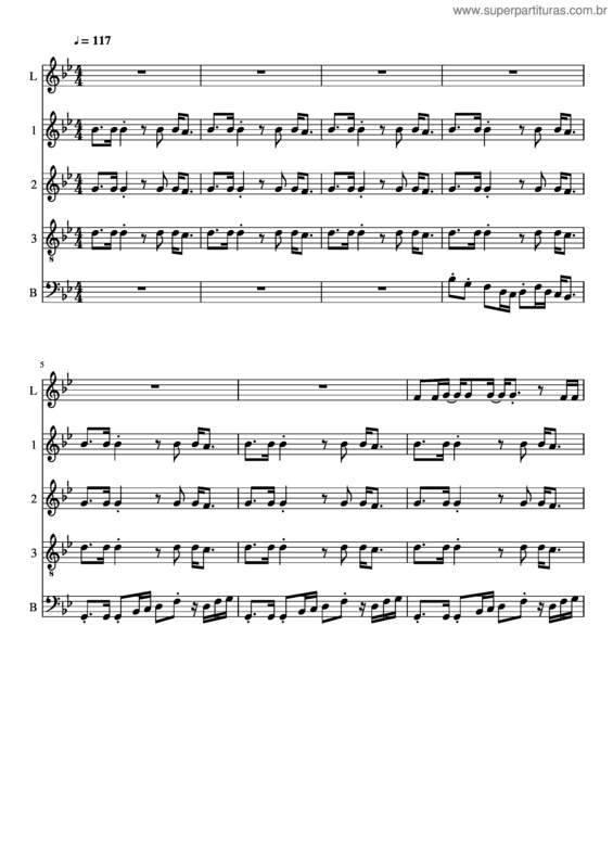 Partitura da música Long Train Running v.2