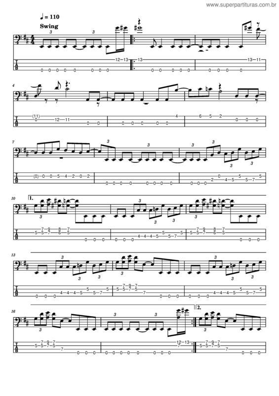 Partitura da música Lopsy Lu – Stanley Clarke