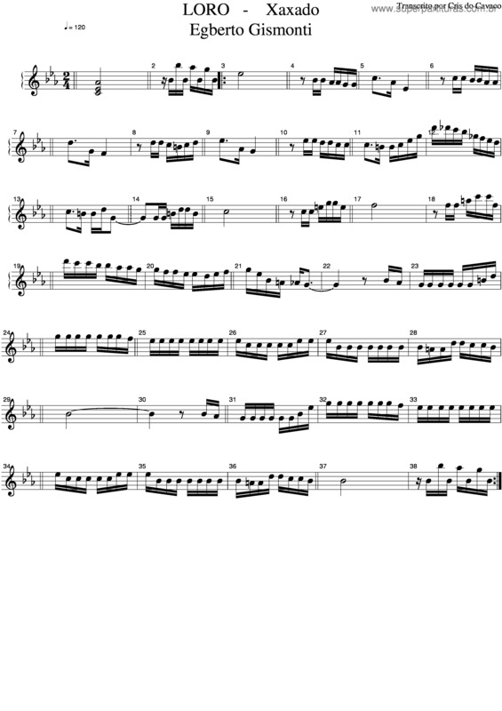 Partitura da música Loro v.2