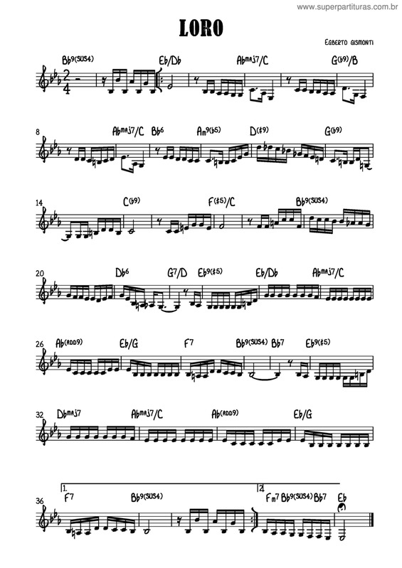 Partitura da música Loro v.3