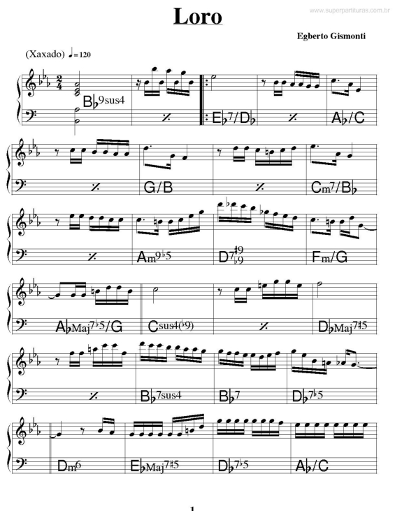 Partitura da música Loro