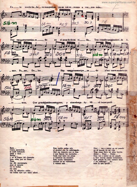 Partitura da música Los Mareados Pág. 2