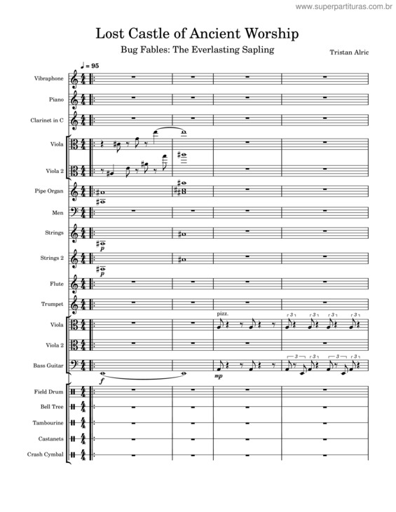 Partitura da música Lost Castle Of Ancient Worship – Bug Fables